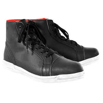 Ghete moto piele/textil Oxford Jericho, impermeabile, culoare negru/alb, marime 42 Ghete moto piele/textil Oxford Jericho, impermeabile, culoare negru/alb, marime 42