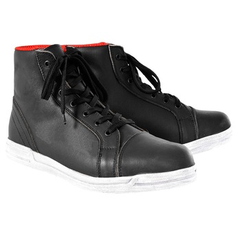 Ghete moto piele/textil Oxford Jericho, impermeabile, culoare negru/alb, marime 44 Ghete moto piele/textil Oxford Jericho, impermeabile, culoare negru/alb, marime 44