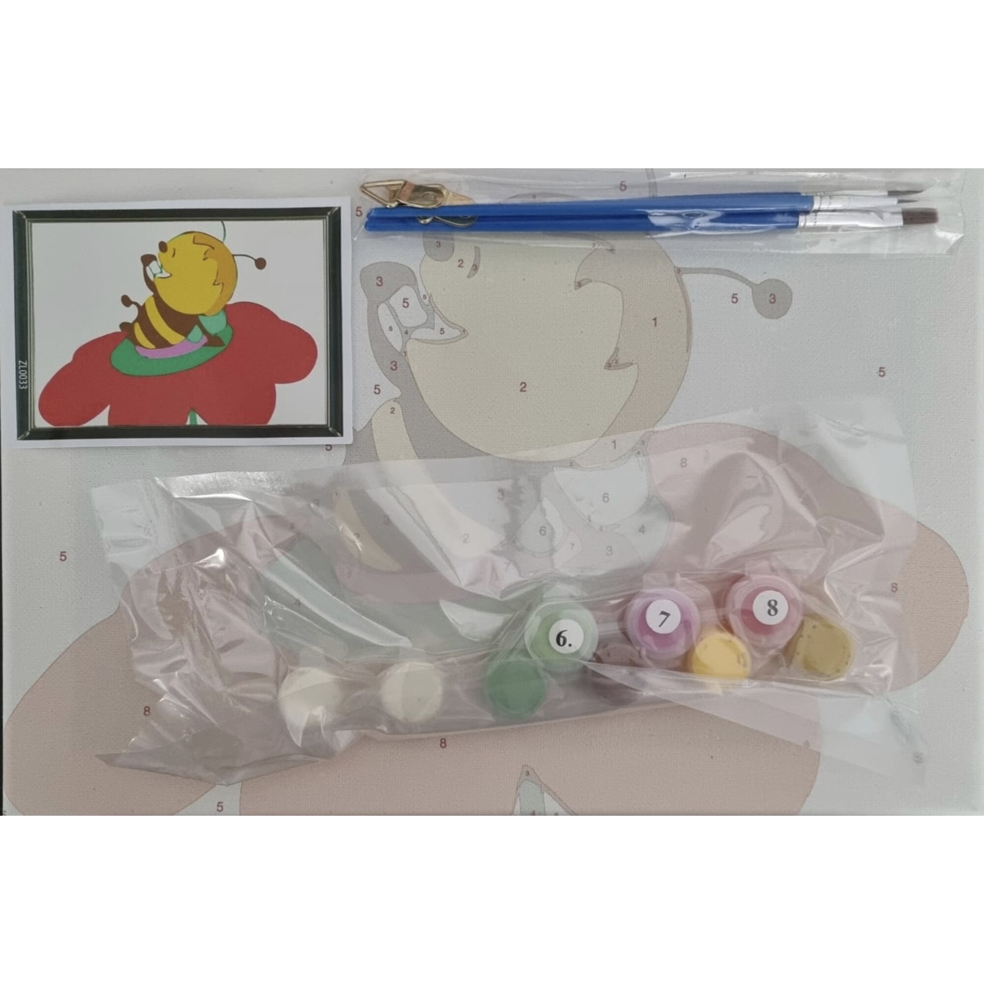 Set de pictat cu acuarele dupa numere