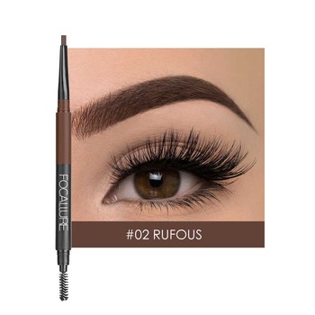 Creion sprancene + fard sprancene Focallure, 02 Rufous Creion sprancene + fard sprancene Focallure, 02 Rufous