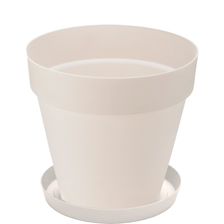 Ghiveci SERINOVA pentru flori YALI 24x22cm 6L culoare alba