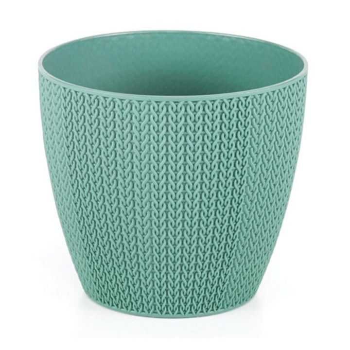 Ghiveci flori Sumela 17xh15cm 2,5lt verde