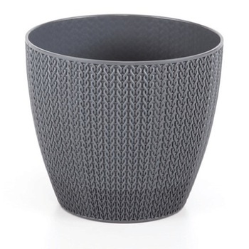 Ghiveci flori Sumela 11xh9,5cm antracit Ghiveci flori Sumela 11xh9,5cm antracit