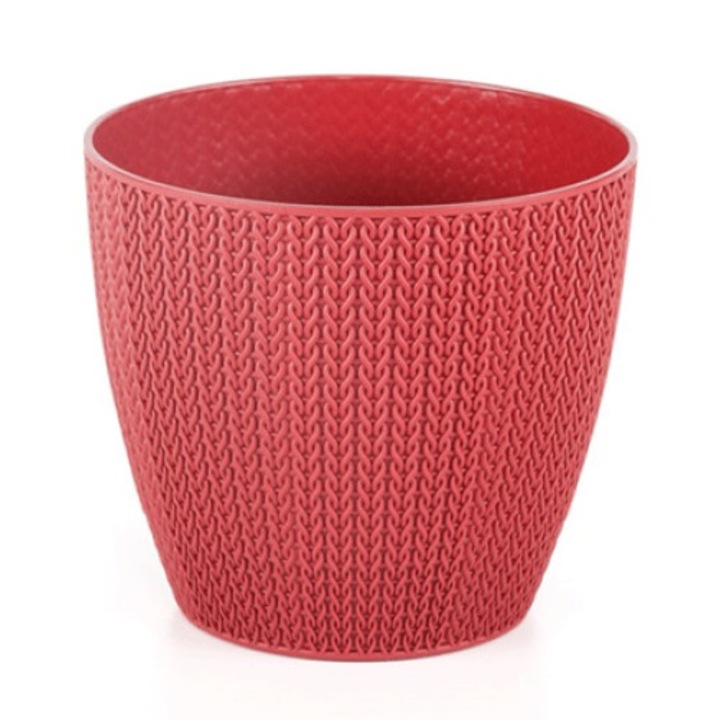 Ghiveci flori Sumela 11xh9,5cm rosu