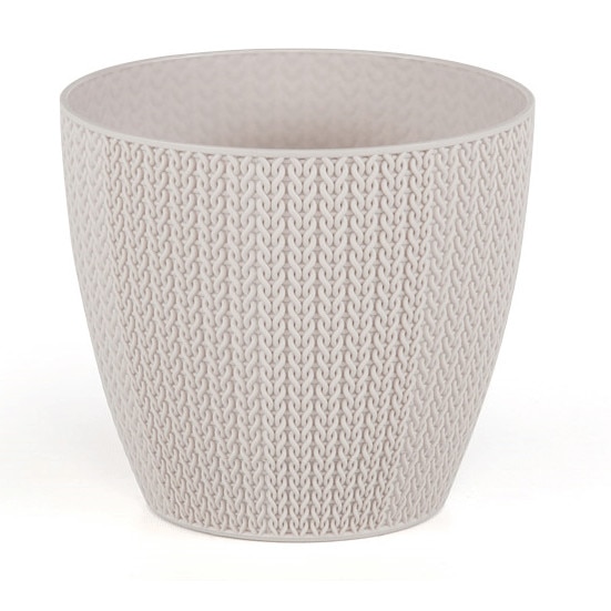 Ghiveci flori Sumela 17xh15cm 2,5lt bej