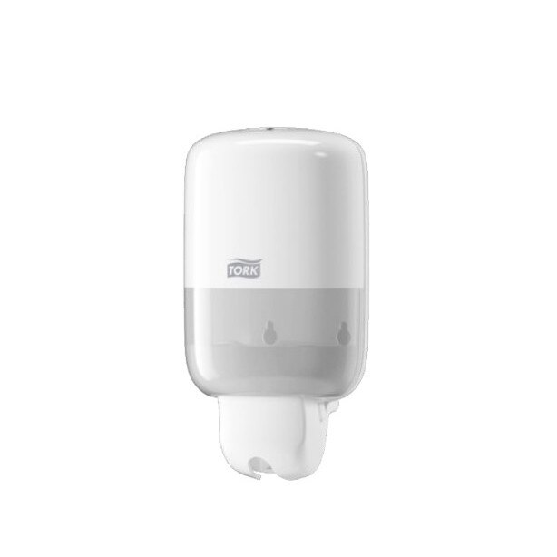Dozator mini pentru sapun lichid, Tork, alb 475 ml