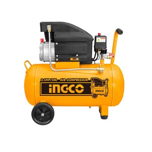 Въздушен компресор Ingco AC25508, Преносим, 50 л, 8 bar, Оранжев / Черен