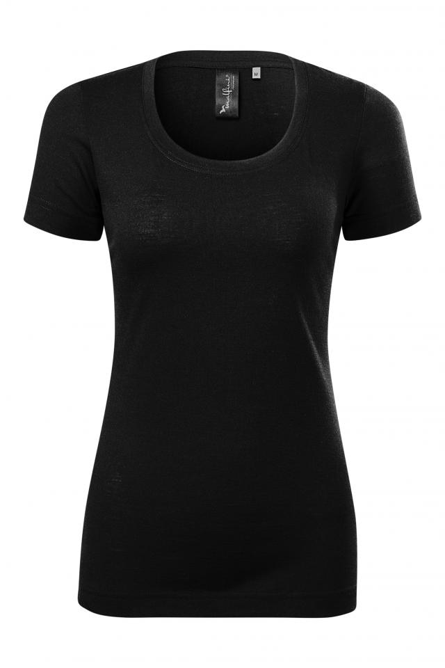 Tricou pentru dama Merino Rise, Negru