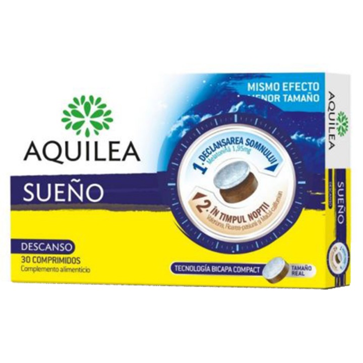 Supliment alimentar Aquilea Sueno Compact 1.95mg, 30 comprimate