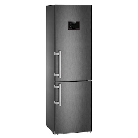 Combina frigorifica Liebherr Premium CBNPbs 4858, 344 l, Clasa A+++, No Frost, BluPerformance, Display touch, DuoCooling, Black Steel