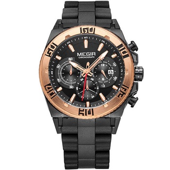 Ceas Quartz MEGIR Eternal Rose-Negru 9951388 Ceas Quartz MEGIR Eternal Rose-Negru 9951388