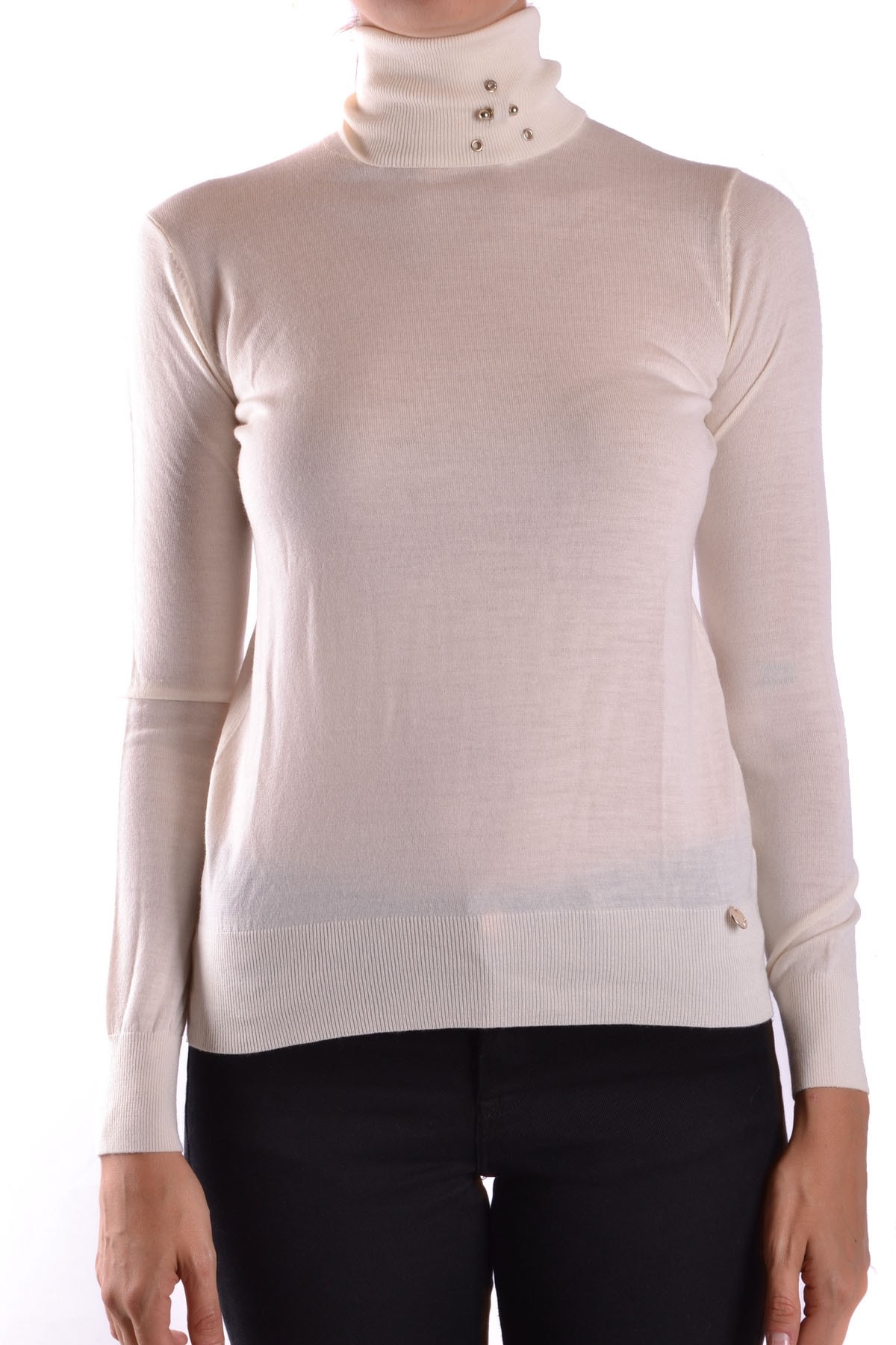 Pulover dama cu guler inalt Liu Jo, PT2089, Crem, 38