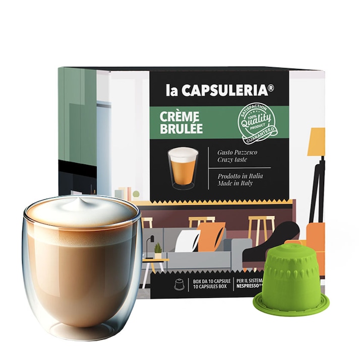 Creme Brulee, 10 capsule compatibile Nespresso, La Capsuleria