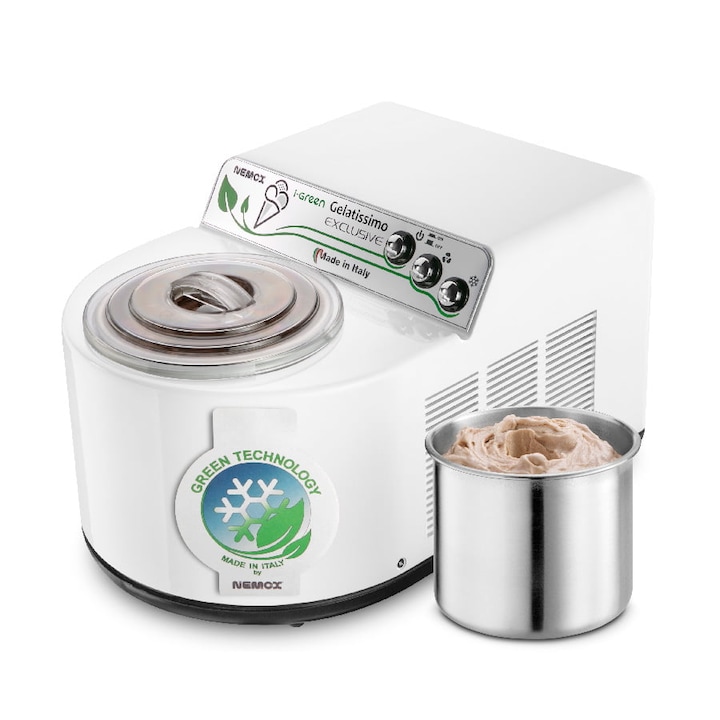 Машина за сладолед Gelatissimo Exclusive i-Green, Nemox - 003A610250, бяла