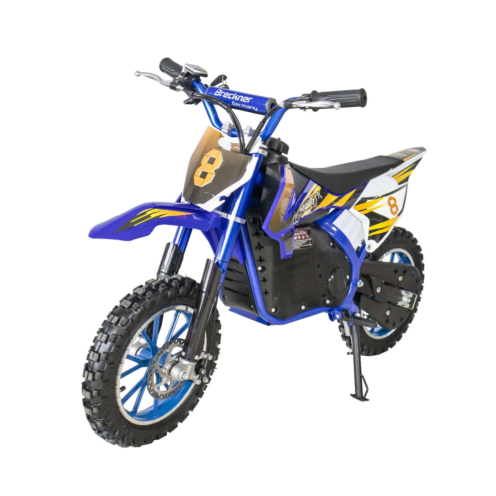 Minicross pe acumulatori Breckner MC 24-500-2 E, putere motor 500W, acumulatori de 24 V, 12Ah, culoarea albastru/negru