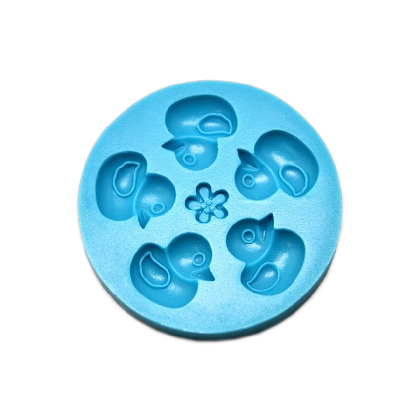 Forma de turnat din silicon DIY - 6 ratuste si o floare, 8 x 1 cm