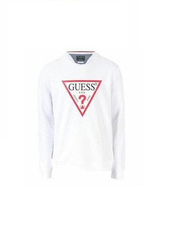 Hanorac, GUESS , Slim fit, Alb Hanorac, GUESS , Slim fit, Alb