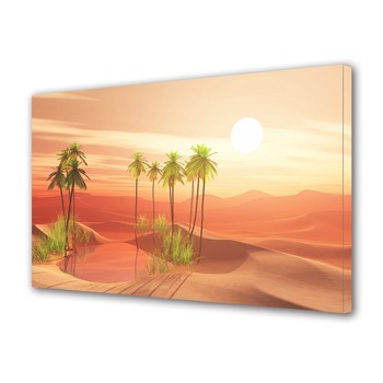 Tablou Canvas Premium ArtDeco, Palmieri in desertul rosiatic, Panza pe cadru de lemn, Decoratiuni Moderne pentru Casa, 20 x 30 cm Tablou Canvas Premium ArtDeco, Palmieri in desertul rosiatic, Panza pe cadru de lemn, Decoratiuni Moderne pentru Casa, 20 x 30 cm