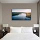 Tablou Canvas Premium ArtDeco, Rau la lumina blanda a soarelui, Panza pe cadru de lemn, Decoratiuni Moderne pentru Casa, 70 x 100 cm