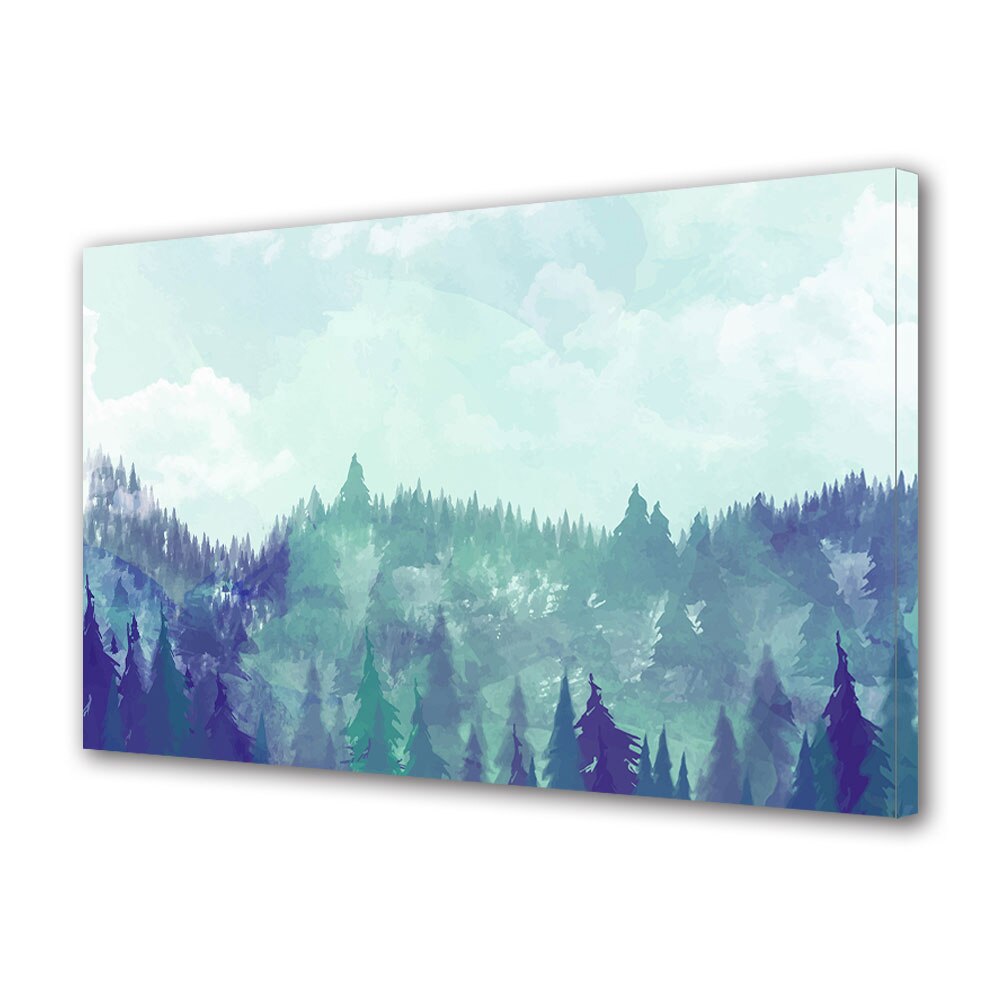 Tablou Canvas Premium ArtDeco, Paduri de brazi, Panza pe cadru de lemn, Decoratiuni Moderne pentru Casa, 70 x 100 cm