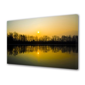 Tablou Canvas Premium ArtDeco, Siluete de copaci oglindite, Panza pe cadru de lemn, Decoratiuni Moderne pentru Casa, 50 x 70 cm Tablou Canvas Premium ArtDeco, Siluete de copaci oglindite, Panza pe cadru de lemn, Decoratiuni Moderne pentru Casa, 50 x 70 cm