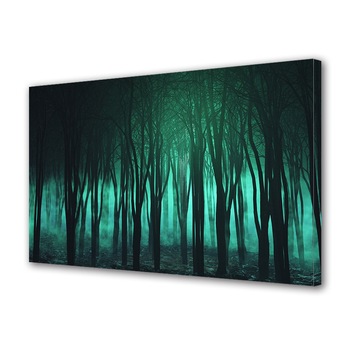 Tablou Canvas Premium ArtDeco, Padurea intunecata, Panza pe cadru de lemn, Decoratiuni Moderne pentru Casa, 20 x 30 cm Tablou Canvas Premium ArtDeco, Padurea intunecata, Panza pe cadru de lemn, Decoratiuni Moderne pentru Casa, 20 x 30 cm
