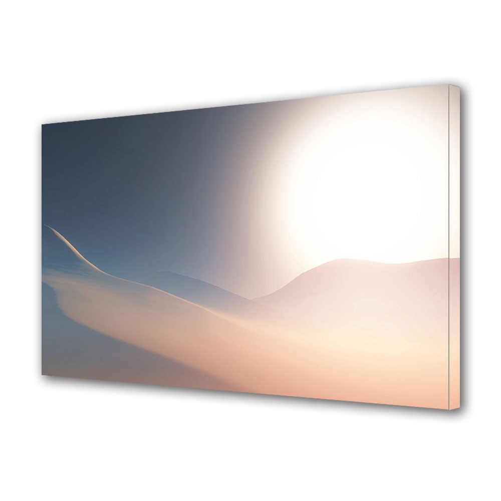 Tablou Canvas Premium ArtDeco, Apus in desert, Panza pe cadru de lemn, Decoratiuni Moderne pentru Casa, 70 x 100 cm
