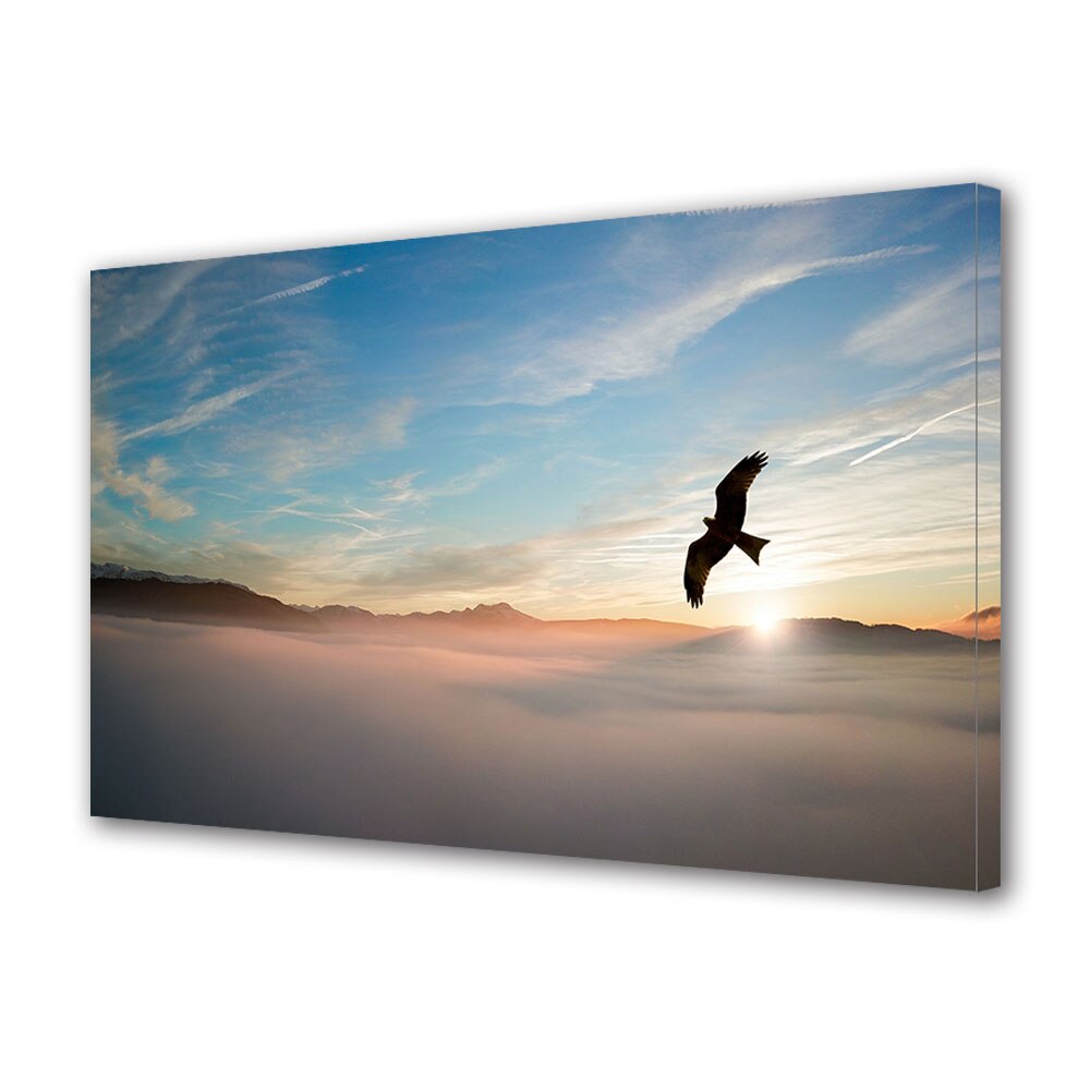 Tablou Canvas Premium ArtDeco, Pasare calatoare, Panza pe cadru de lemn, Decoratiuni Moderne pentru Casa, 80 x 120 cm