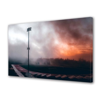 Tablou Canvas Premium ArtDeco, Ceata pe stadion, Panza pe cadru de lemn, Decoratiuni Moderne pentru Casa, 40 x 60 cm Tablou Canvas Premium ArtDeco, Ceata pe stadion, Panza pe cadru de lemn, Decoratiuni Moderne pentru Casa, 40 x 60 cm