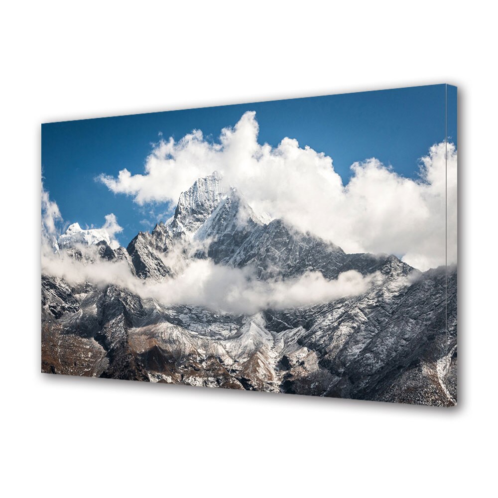 Tablou Canvas Premium ArtDeco, Everest, Panza pe cadru de lemn, Decoratiuni Moderne pentru Casa, 80 x 120 cm