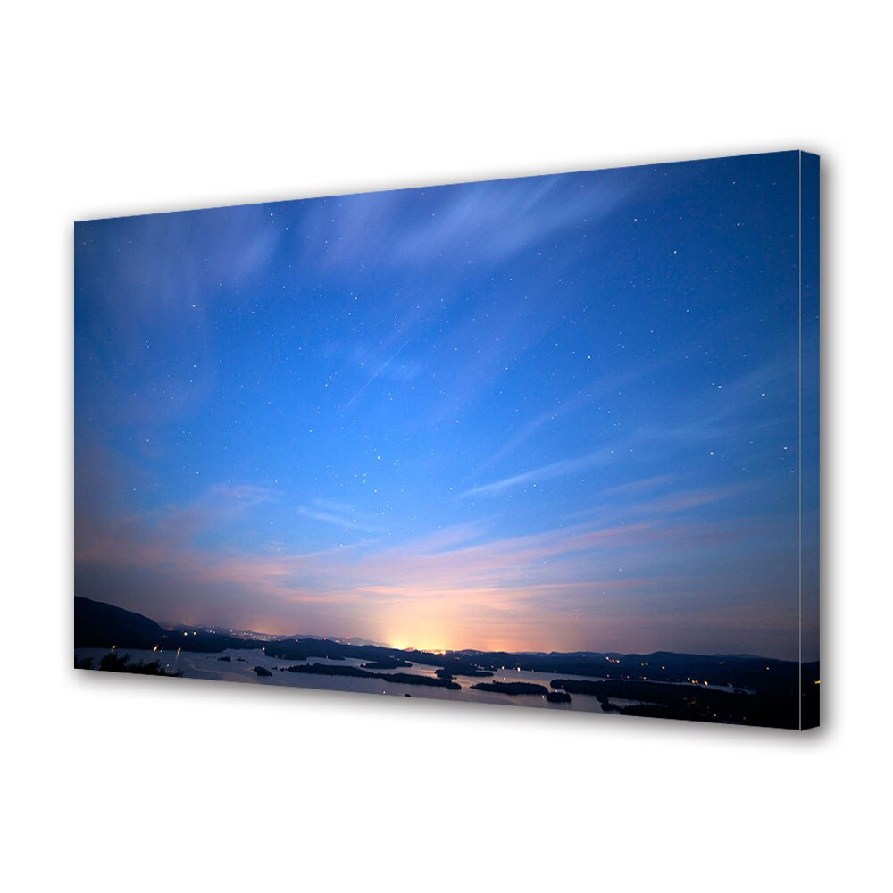 Tablou Canvas Premium ArtDeco, Stele stralucind, Panza pe cadru de lemn, Decoratiuni Moderne pentru Casa, 80 x 120 cm