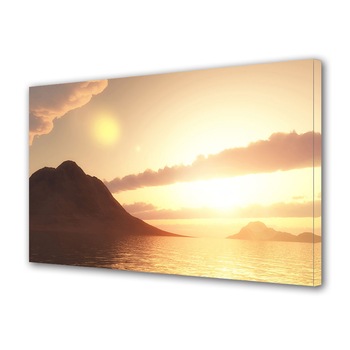 Tablou Canvas Premium ArtDeco, Apus de soare peste ocean, Panza pe cadru de lemn, Decoratiuni Moderne pentru Casa, 20 x 30 cm Tablou Canvas Premium ArtDeco, Apus de soare peste ocean, Panza pe cadru de lemn, Decoratiuni Moderne pentru Casa, 20 x 30 cm