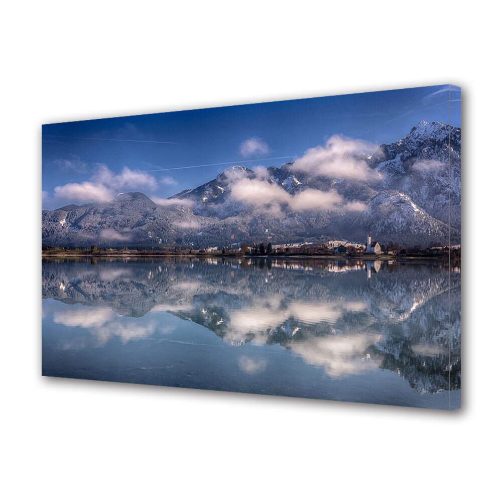 Tablou Canvas Premium ArtDeco, Oglinda apei, Panza pe cadru de lemn, Decoratiuni Moderne pentru Casa, 80 x 120 cm