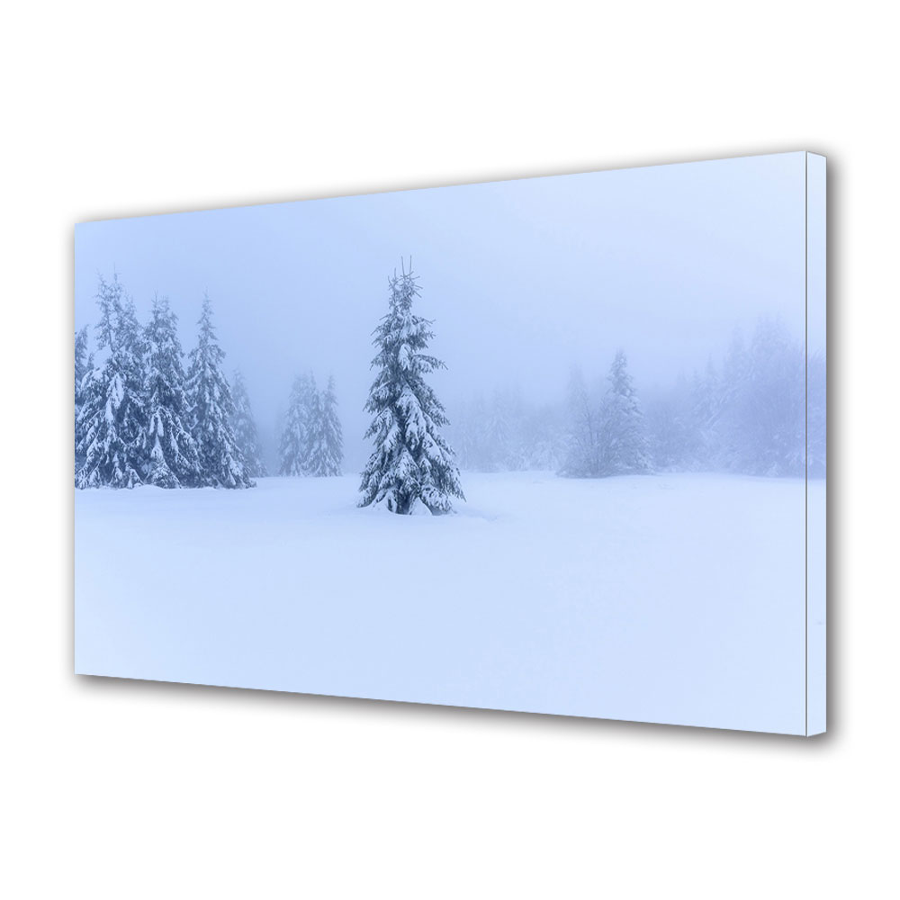 Tablou Canvas Premium ArtDeco, Iarna blurata, Panza pe cadru de lemn, Decoratiuni Moderne pentru Casa, 20 x 30 cm