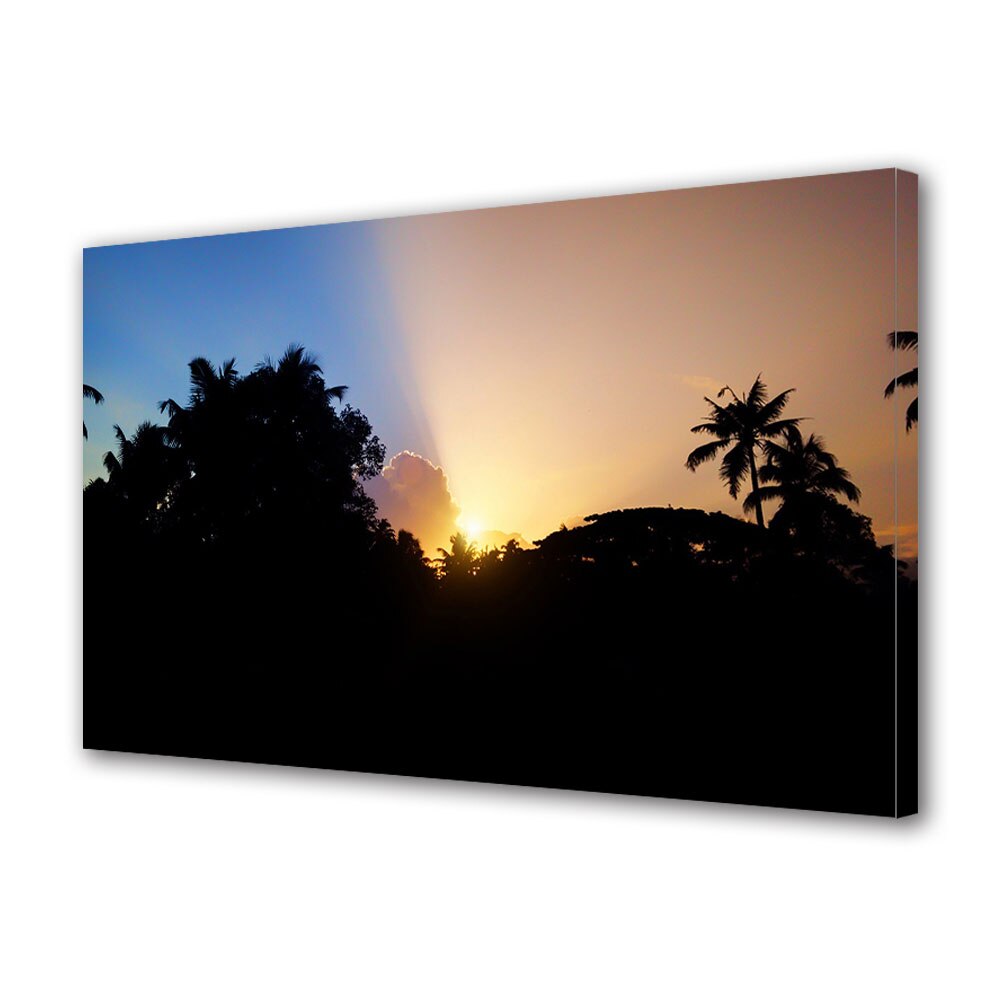 Tablou Canvas Premium ArtDeco, Lumini de dimineata, Panza pe cadru de lemn, Decoratiuni Moderne pentru Casa, 80 x 120 cm