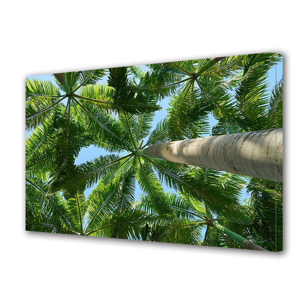 Tablou Canvas Premium ArtDeco, La umbra palmierilor, Panza pe cadru de lemn, Decoratiuni Moderne pentru Casa, 20 x 30 cm