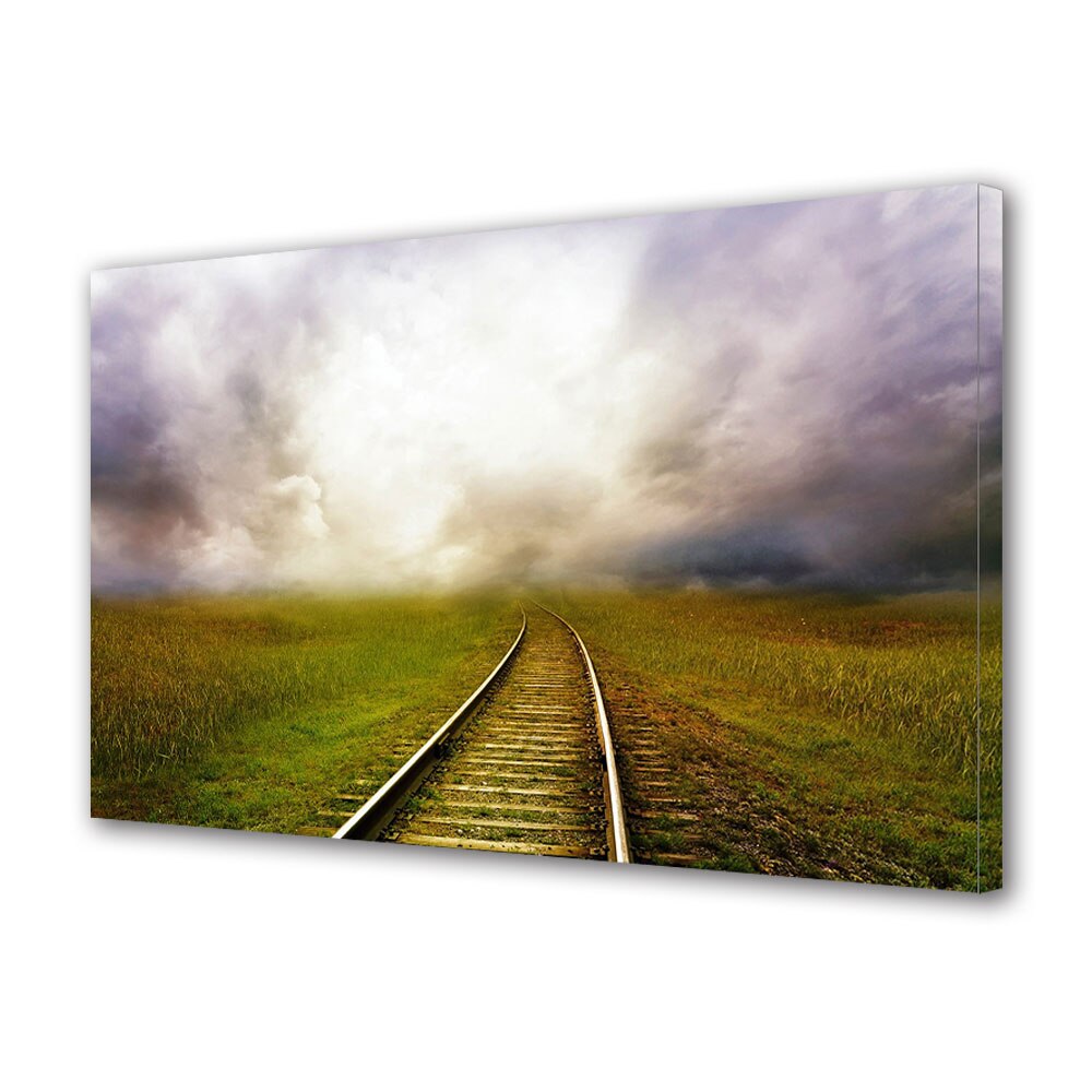 Tablou Canvas Premium ArtDeco, Drum necunoscut, Panza pe cadru de lemn, Decoratiuni Moderne pentru Casa, 80 x 120 cm