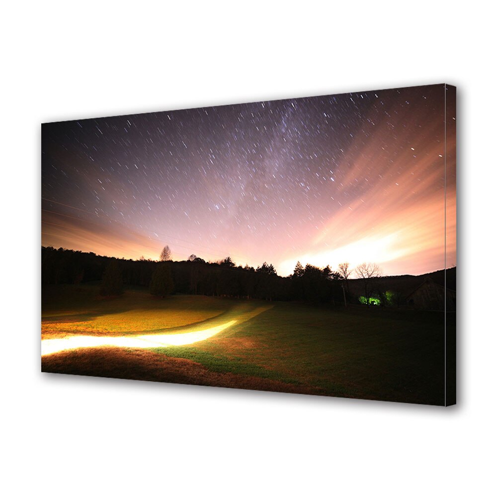 Tablou Canvas Premium ArtDeco, Stele blurate, Panza pe cadru de lemn, Decoratiuni Moderne pentru Casa, 40 x 60 cm