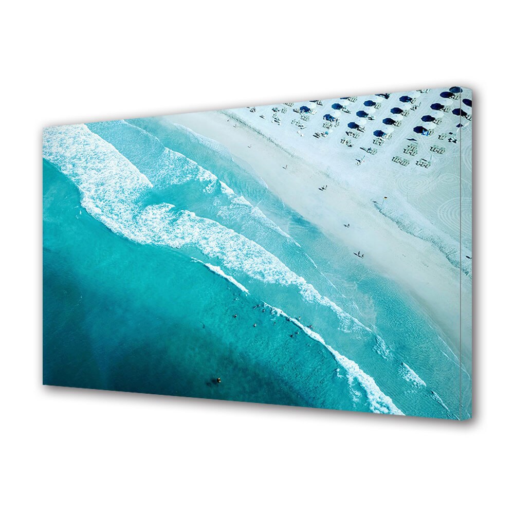 Tablou Canvas Premium ArtDeco, Mare albastra, Panza pe cadru de lemn, Decoratiuni Moderne pentru Casa, 70 x 100 cm