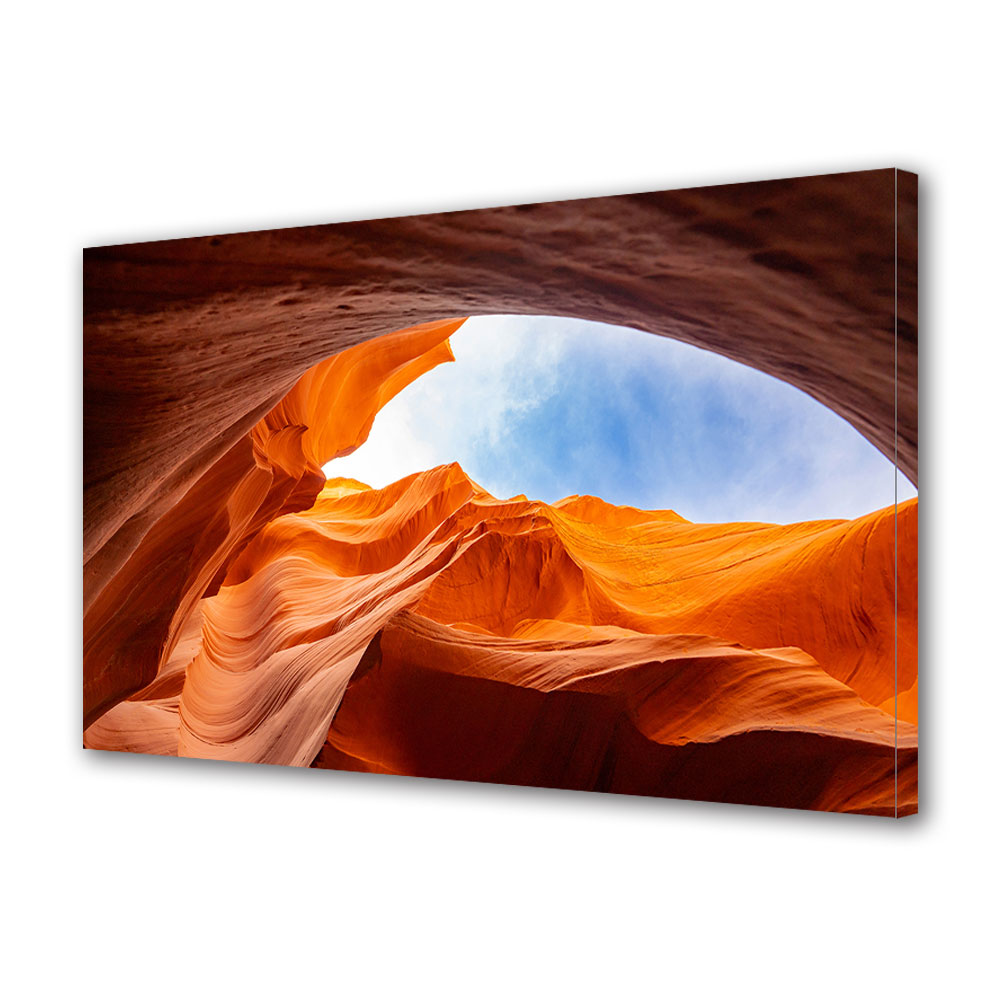 Tablou Canvas Premium ArtDeco, Canion rosiatic, Panza pe cadru de lemn, Decoratiuni Moderne pentru Casa, 80 x 120 cm