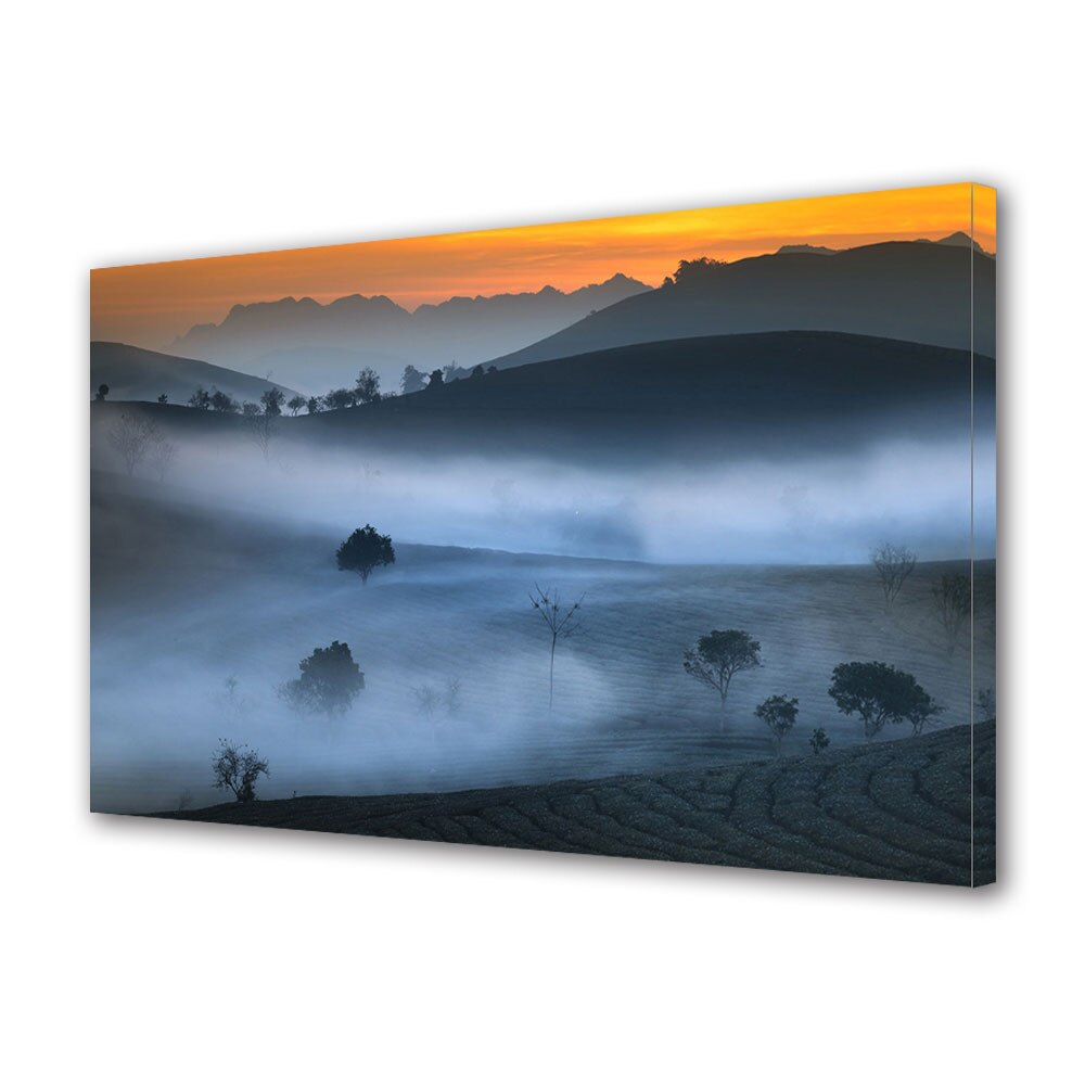 Tablou Canvas Premium ArtDeco, Ceata imprastiata pe culmi, Panza pe cadru de lemn, Decoratiuni Moderne pentru Casa, 30 x 45 cm