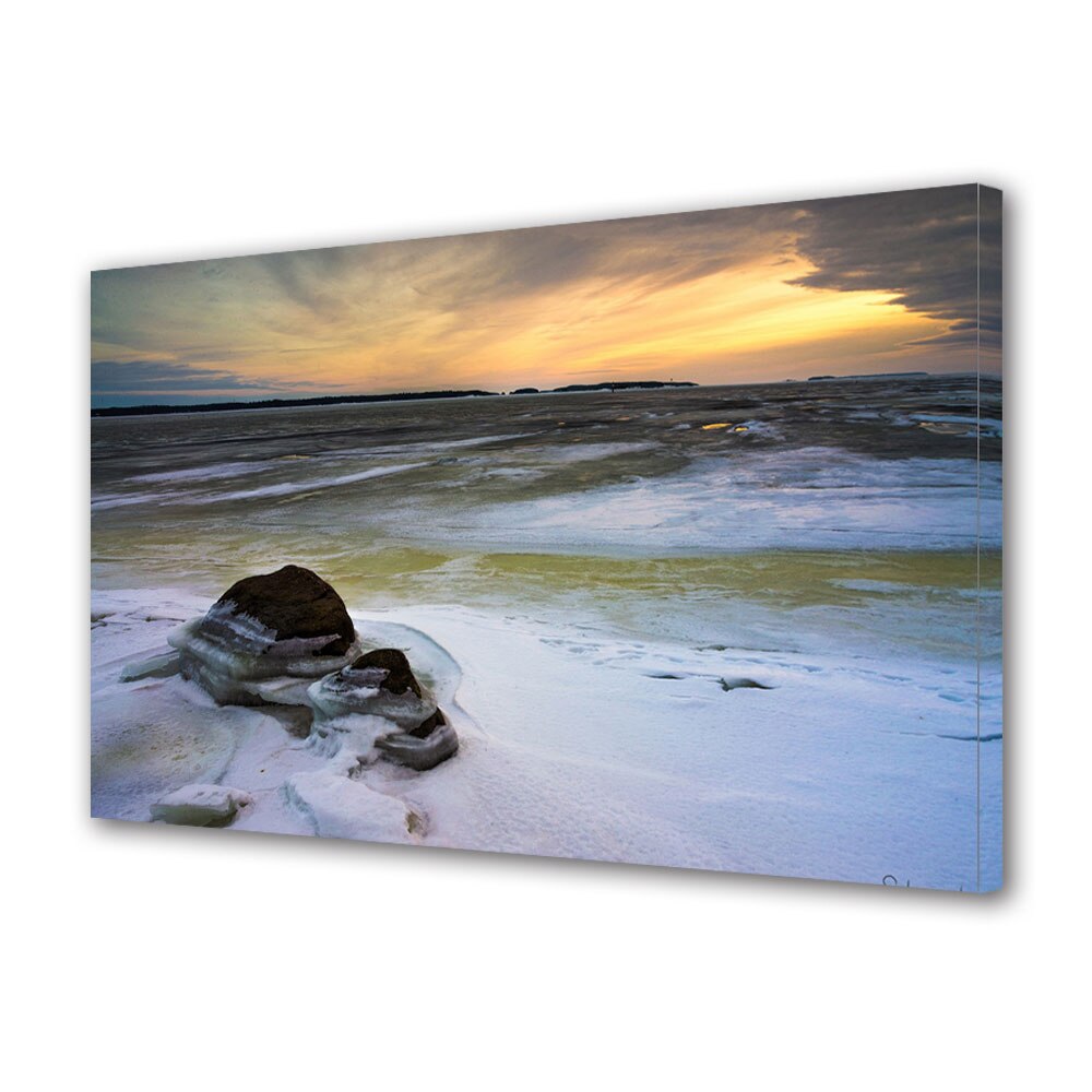 Tablou Canvas Premium ArtDeco, Natura inghetata, Panza pe cadru de lemn, Decoratiuni Moderne pentru Casa, 70 x 100 cm