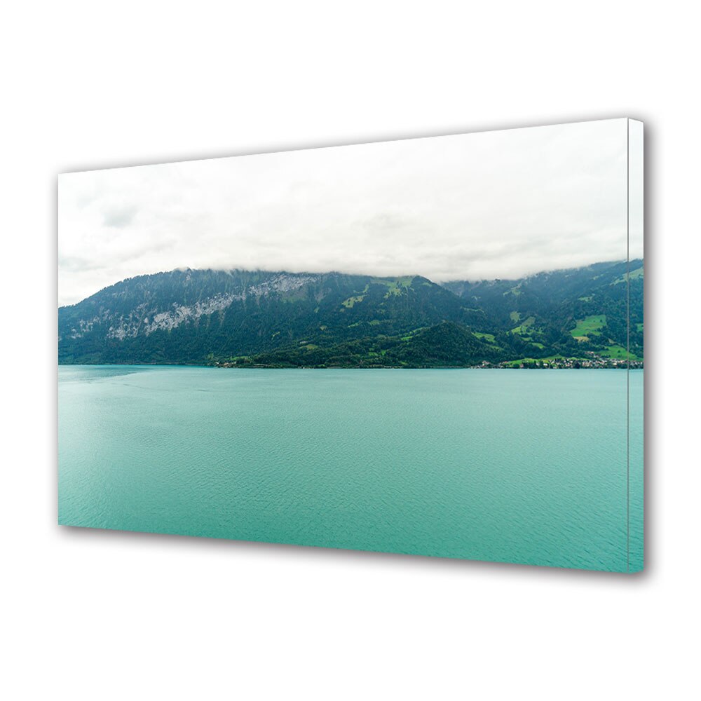 Tablou Canvas Premium ArtDeco, Turcoaz, Panza pe cadru de lemn, Decoratiuni Moderne pentru Casa, 80 x 120 cm