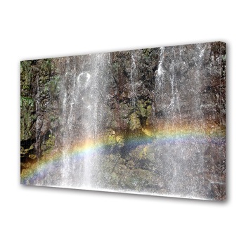Tablou Canvas Premium ArtDeco, Spectru multicolor sub apa curgatoare, Panza pe cadru de lemn, Decoratiuni Moderne pentru Casa, 80 x 120 cm Tablou Canvas Premium ArtDeco, Spectru multicolor sub apa curgatoare, Panza pe cadru de lemn, Decoratiuni Moderne pentru Casa, 80 x 120 cm