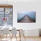 Tablou Canvas Premium ArtDeco, La capatul pontonului, Panza pe cadru de lemn, Decoratiuni Moderne pentru Casa, 80 x 120 cm
