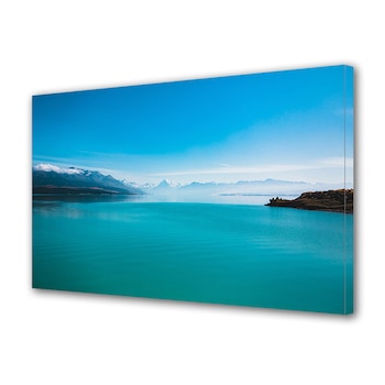 Tablou Canvas Premium ArtDeco, Albastru intens, Panza pe cadru de lemn, Decoratiuni Moderne pentru Casa, 50 x 70 cm