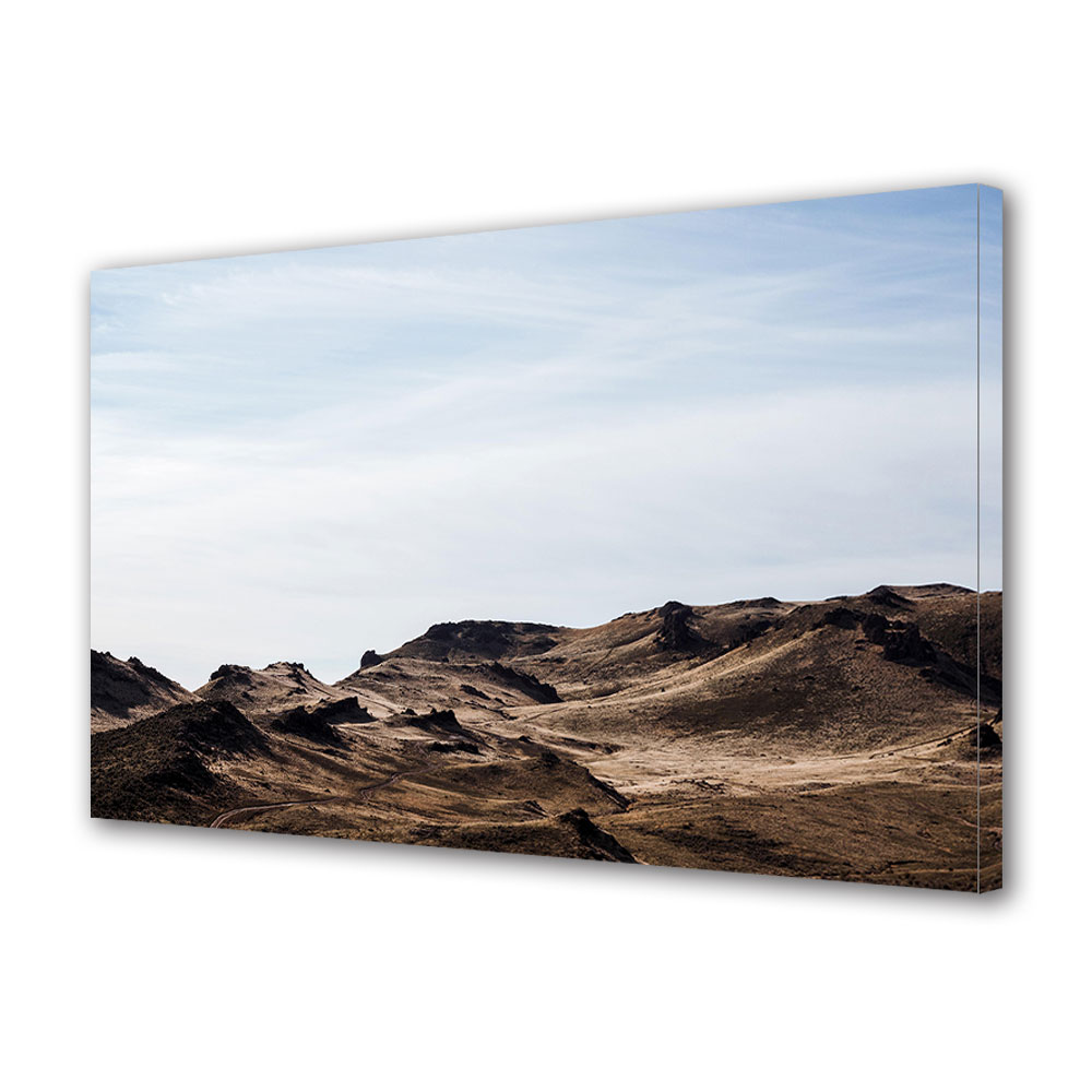 Tablou Canvas Premium ArtDeco, Pustiu, Panza pe cadru de lemn, Decoratiuni Moderne pentru Casa, 80 x 120 cm