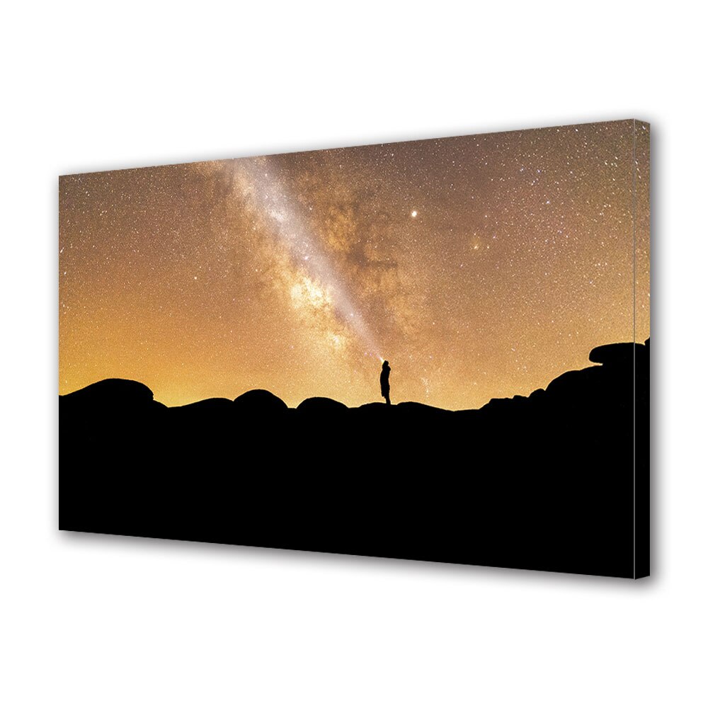 Tablou Canvas Premium ArtDeco, In explorarea necunoscutului, Panza pe cadru de lemn, Decoratiuni Moderne pentru Casa, 70 x 100 cm