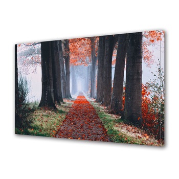 Tablou Canvas Premium ArtDeco, Drum presarat cu frunze rosii, Panza pe cadru de lemn, Decoratiuni Moderne pentru Casa, 30 x 45 cm Tablou Canvas Premium ArtDeco, Drum presarat cu frunze rosii, Panza pe cadru de lemn, Decoratiuni Moderne pentru Casa, 30 x 45 cm