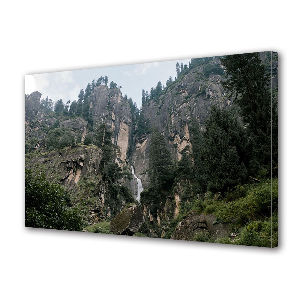 Tablou Canvas Premium ArtDeco, Brazi pe stanci, Panza pe cadru de lemn, Decoratiuni Moderne pentru Casa, 70 x 100 cm